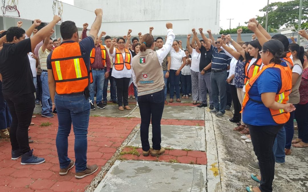 Gran respuesta de la ciudadanía en la realización de simulacros por el Día Nacional de Protección Civil