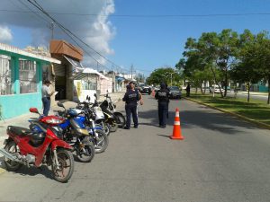 SSPQROO, Rodolfo del Ángel Campos, Tránsito, Jorge César Santana Poot, Robo de motocicletas, motos robadas,disminuir delitos, recomendaciones, Operativo Gama